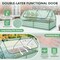 Galvanized Metal Planter Box Kit w/ 2 Large Zipper Mesh Screen Windows